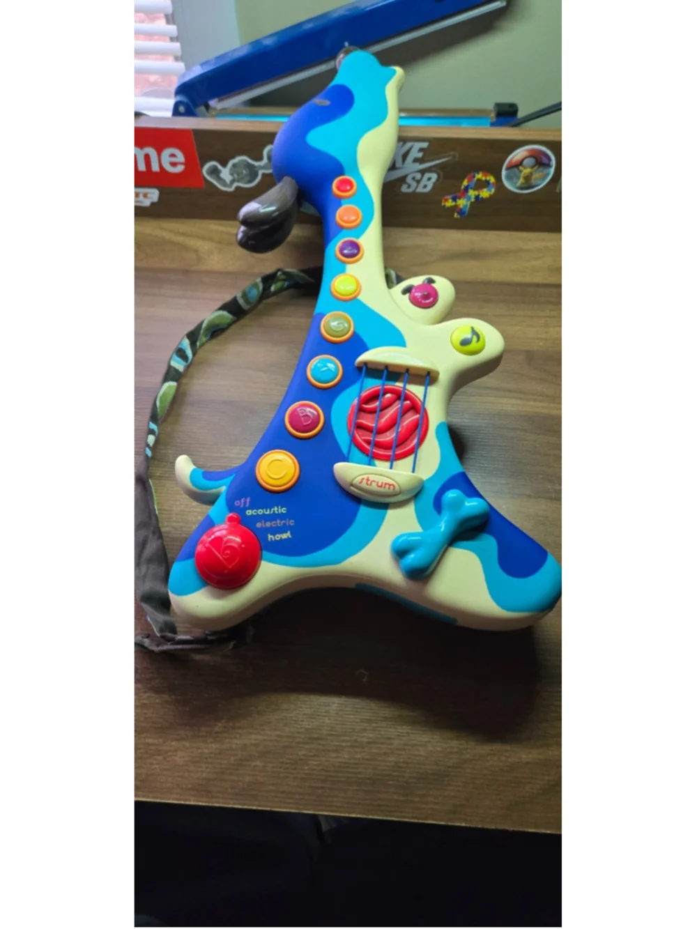 My B Toys Hound Dog Strum Guitar Toy Woofer Tested & Working Toddler